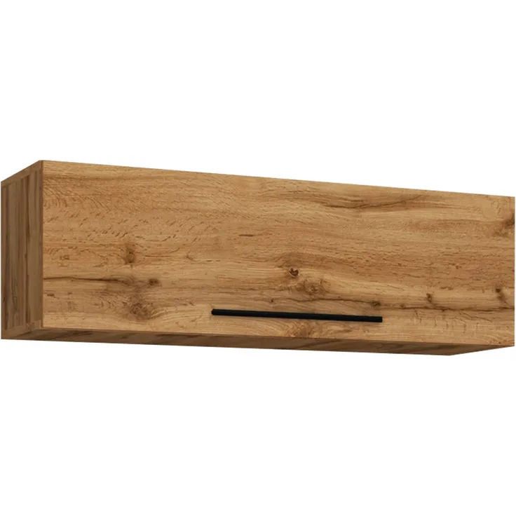 MID.YOU Lowboard, Honigeiche, hängend, 2 Fächer, 95x30x30 cm, Metall