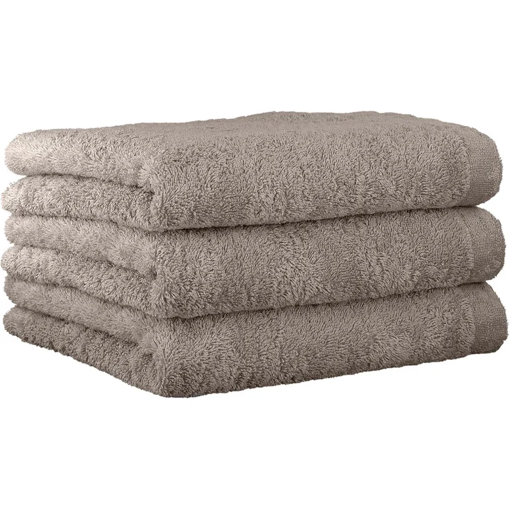CAWÖ Handtuch, 3er Pack - Lifestyle, Walkfrottier, Baumwolle, einfarbig Graphit 50x100cm – Bild 1