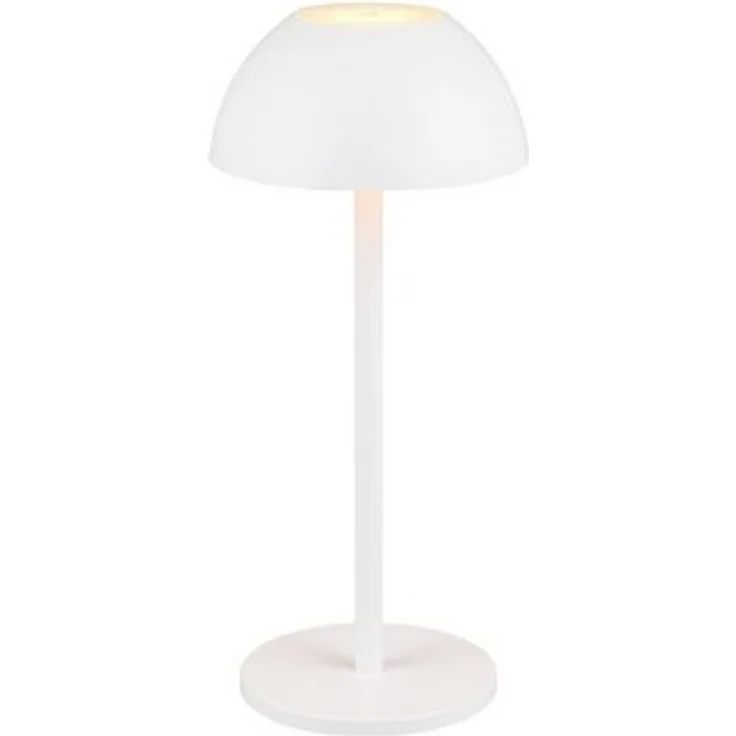 lightling LED Tischleuchte Robert, Touchfunktion, LED fest integriert, Warmweiß, 4 fach Touch, Akkubetrieb, USB-C, Outdoor geeignet, weiß matt – Bild 4