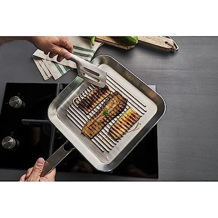 ZWILLING Plus Grillpfanne 24x24 cm, 18/10 Edelstahl, Silber – Bild 2