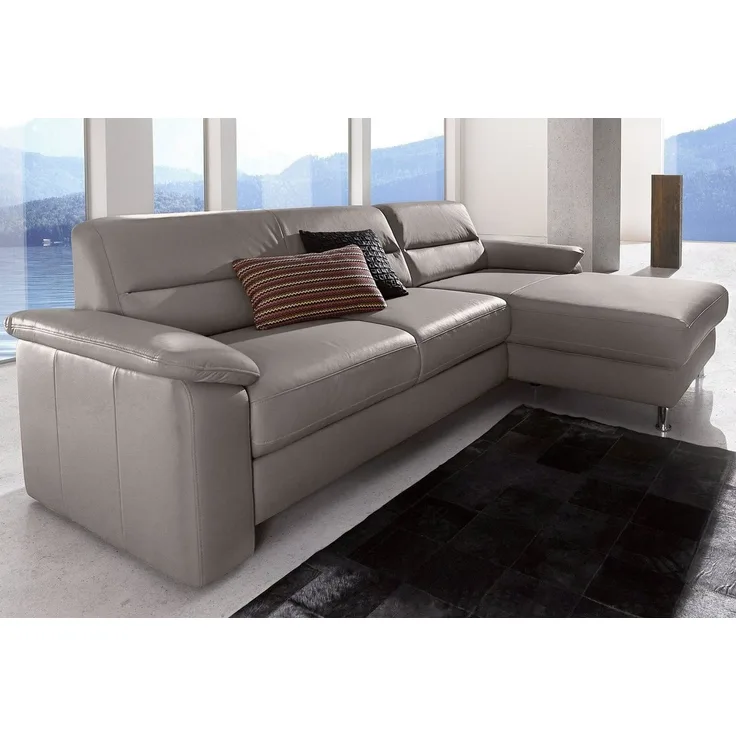 sit&more Ecksofa Ascara L-Form, B: 251 cm, Boxspring & Federkern, Schlaffunktion optional, frei stellbar, Komfortsitz