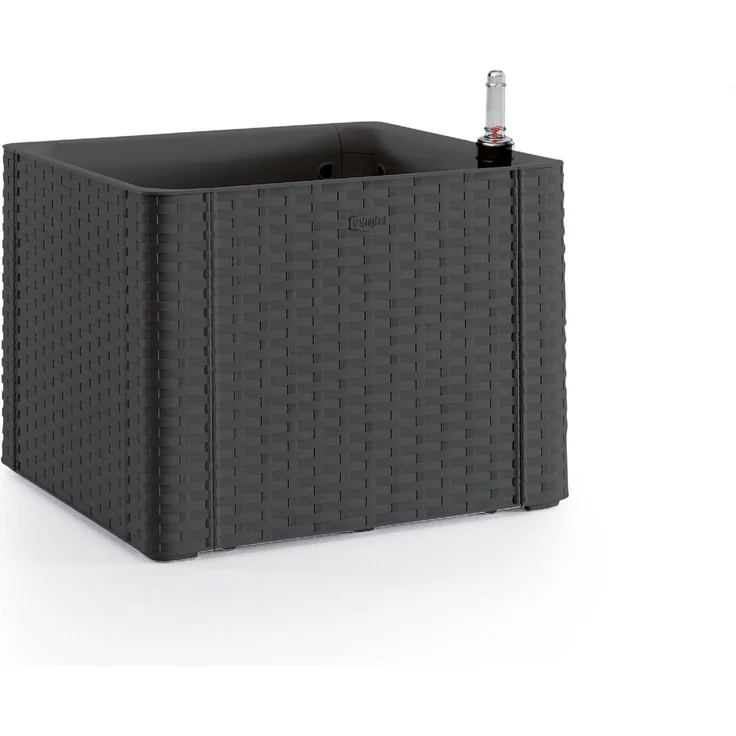 Kreher Pflanzkübel Kreher Pflanzkasten in Rattan Optik in Anthrazit (Größe wählbar) (1 St) – Bild 4