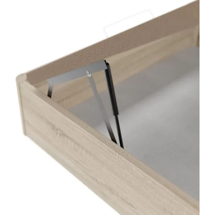 DUÉRMETE ONLINE Aufklappbares Bett, sehr verstärkt, großes Fassungsvermögen, mit atmungsaktivem Deckel, 105 x 190 cm, inkl. Werkzeug, Farbe: Cambria, Holz – Bild 7