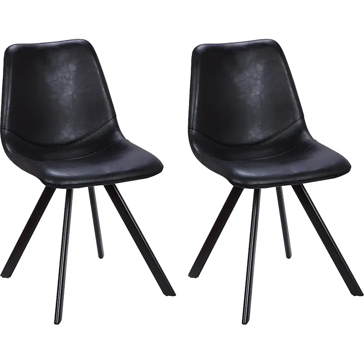 Stuhl 2er-Set LUBINE - Schwarz