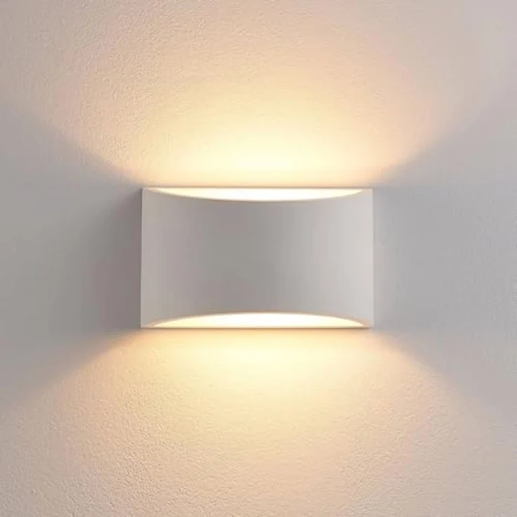 Lindby Wandleuchte Heiko, Gips Weiß IP20, 1 x 5 W LED – Bild 6