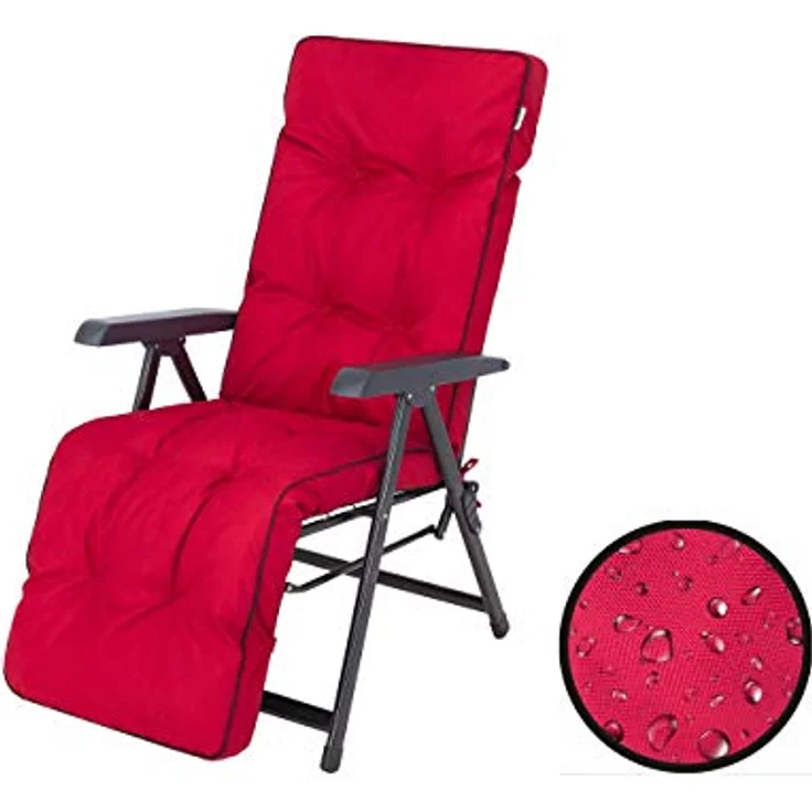 Bjird Liegenauflage Auflage für Liegestuhl 160x50x8, extra dicke Polsterauflage für klappbare Gartenliege/Sonnenliege – Bild 9