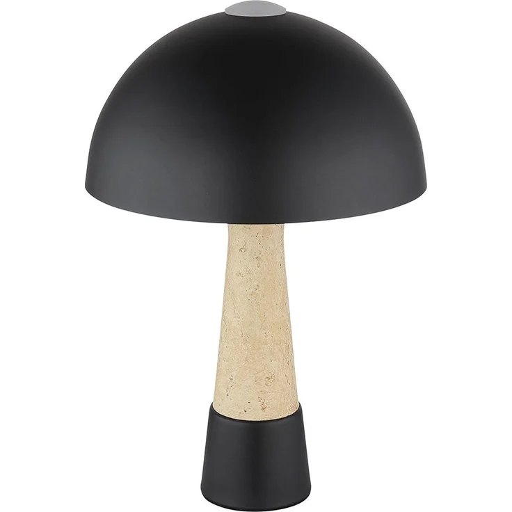 Tischleuchte, schwarz matt, Wippschalter, H 36,5 cm – Bild 7