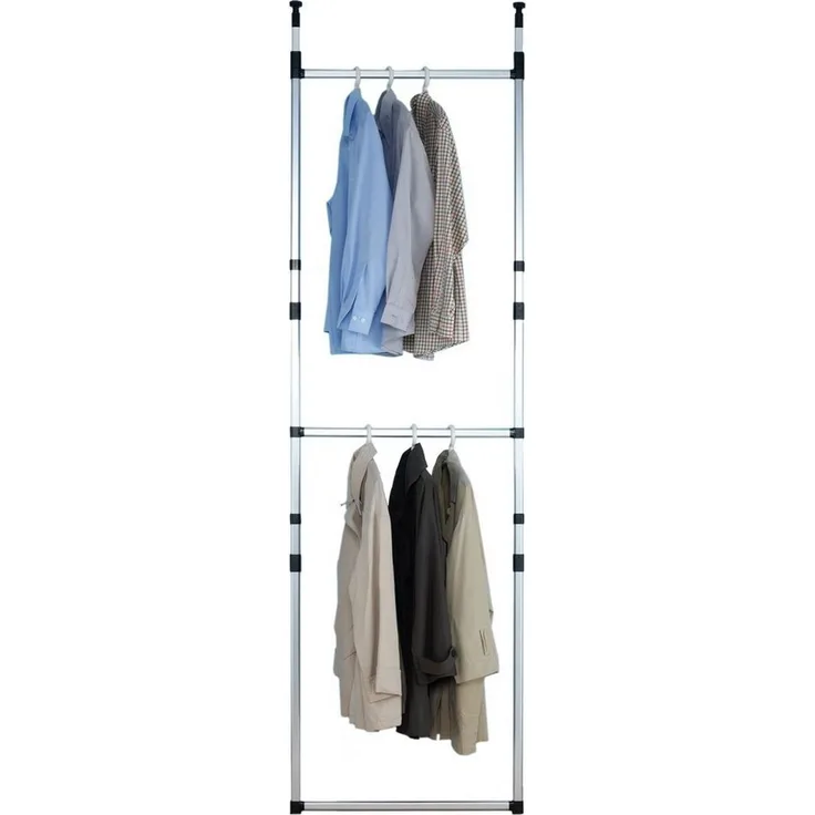 Ruco Teleskopregal, Aluminium/Kunststoff, ideal für begehbare Kleiderschränke