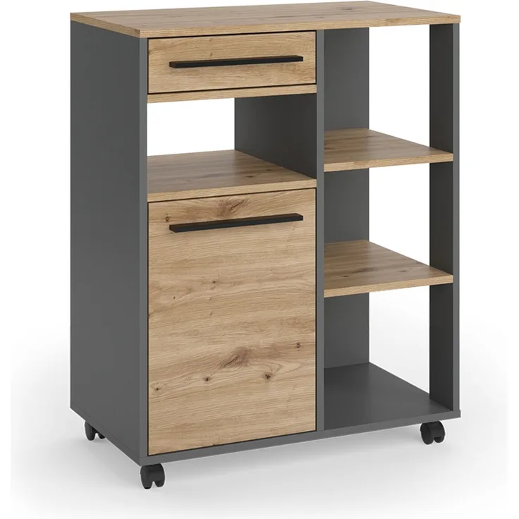 Küchenbuffet Pure Artisan-Eiche/Anthrazit 72.2 x 90.8 cm Vicco