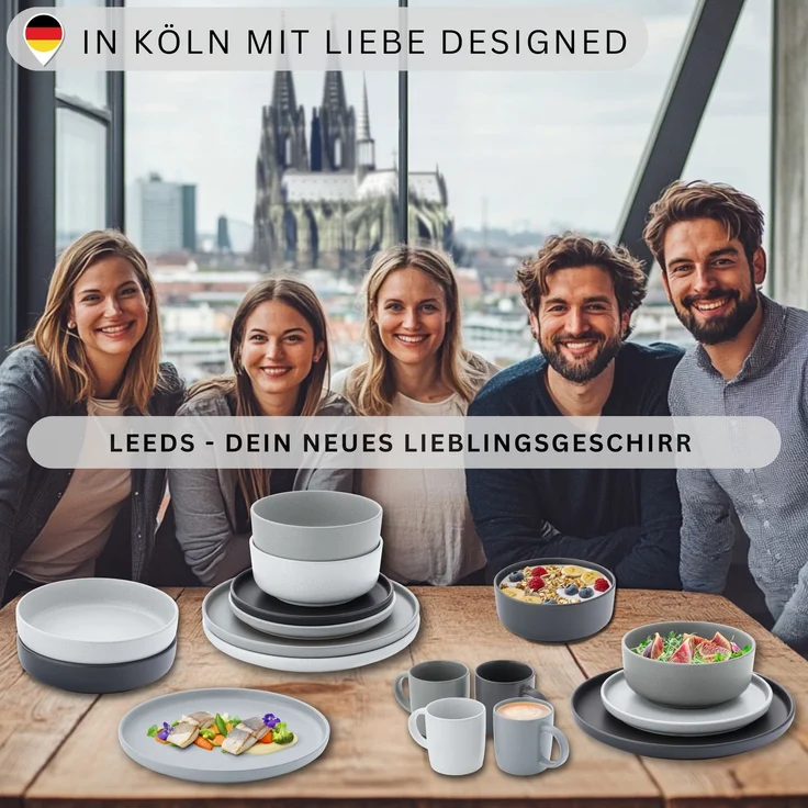 SÄNGER Steingut Pastaschalen Leeds 4 teilig – Bild 6
