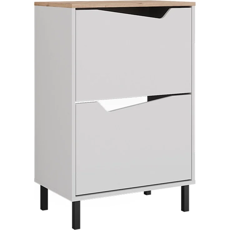 Schuhkipper Marelle Weiß/Artisan 60 x 91.6 cm mit 2 Fächern Vicco – Bild 1