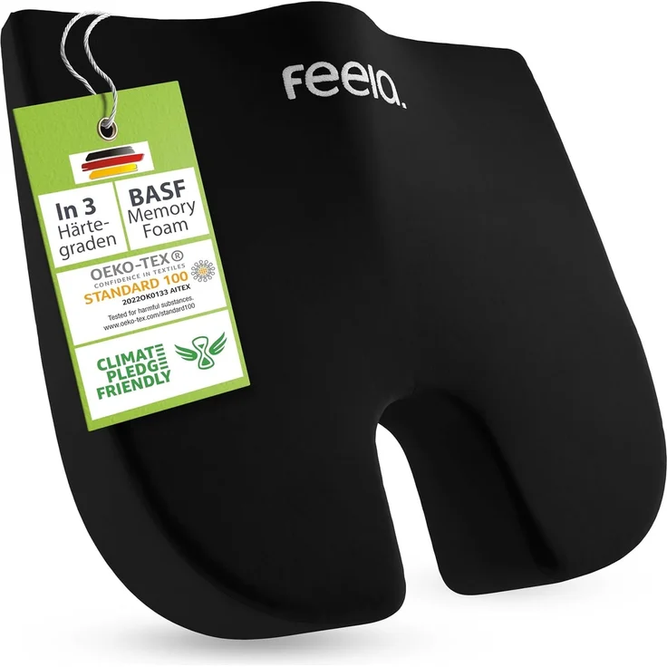 feela Sitzkissen Orthopädisches Keilkissen – fördert aufrechtes & gesundes Sitzen, Ideal fürs Büro & Homeoffice – entlastet Rücken & verbessert Haltung – Bild 1