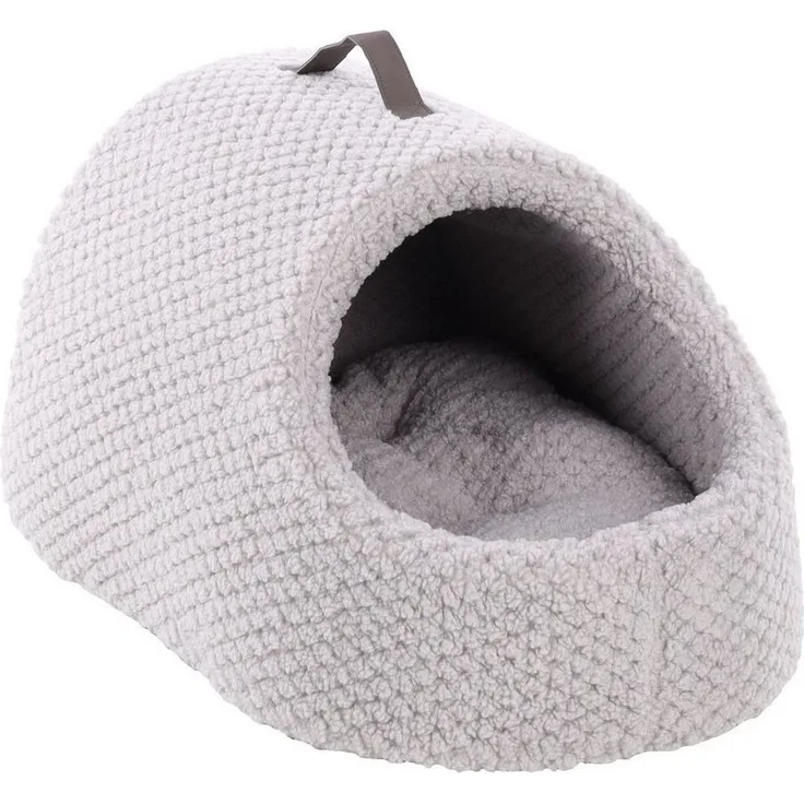 Flamingo Schlafhöhle Höhle Jacquard grau für Hunde