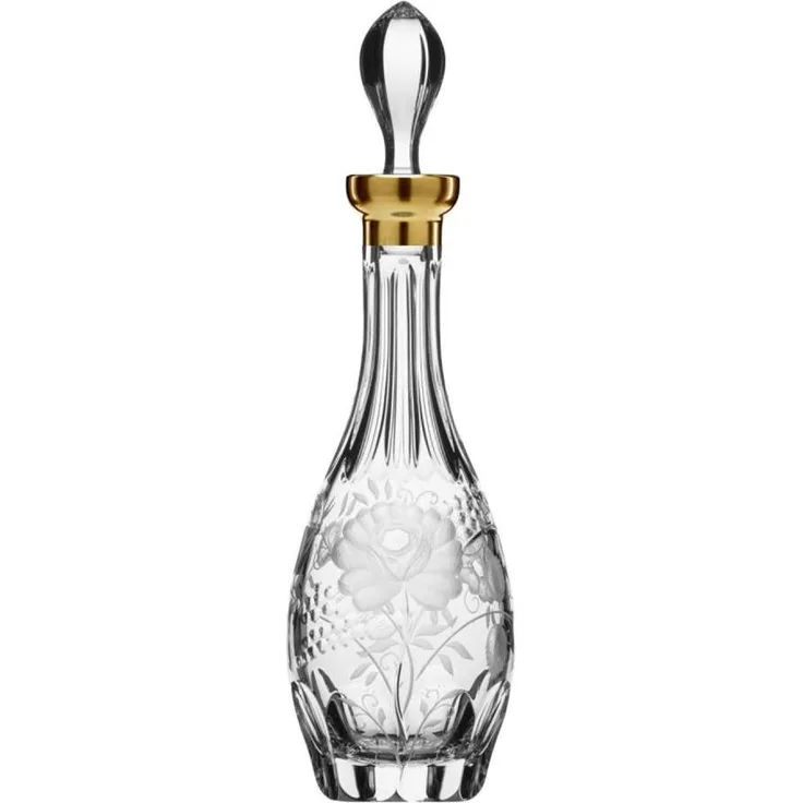 Dekanter Karaffe Kristall Primerose Gold (37,3 cm)