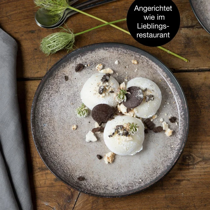 Moritz & Moritz VIDA 6tlg Dessertteller Beige – Bild 4
