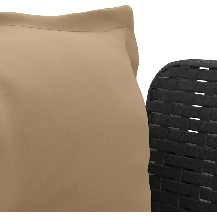 vidaXL 1-Sitzer Sessel mit Kissen Rattan-Look PP Anthrazit 8011870 – Bild 6