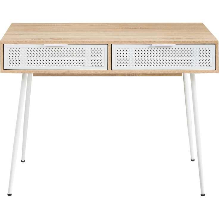 Schreibtisch CHULA Hellbraun 110 cm 52 cm – Bild 4