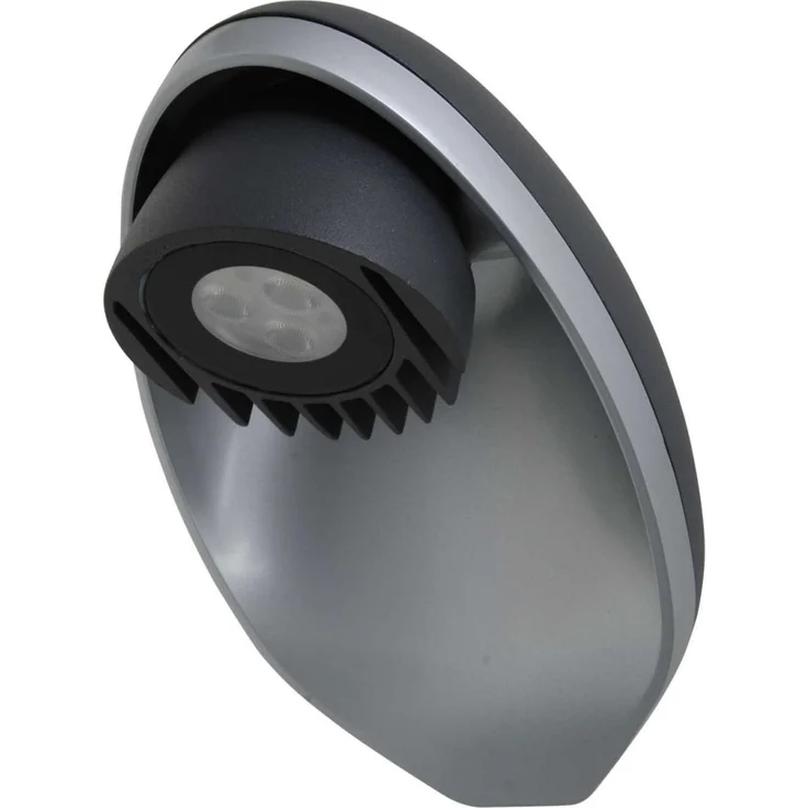 Lutec Eggo Wandlampe Aussenlampe Aussenleuchte Anthrazit LED 6160 Gr – Bild 2