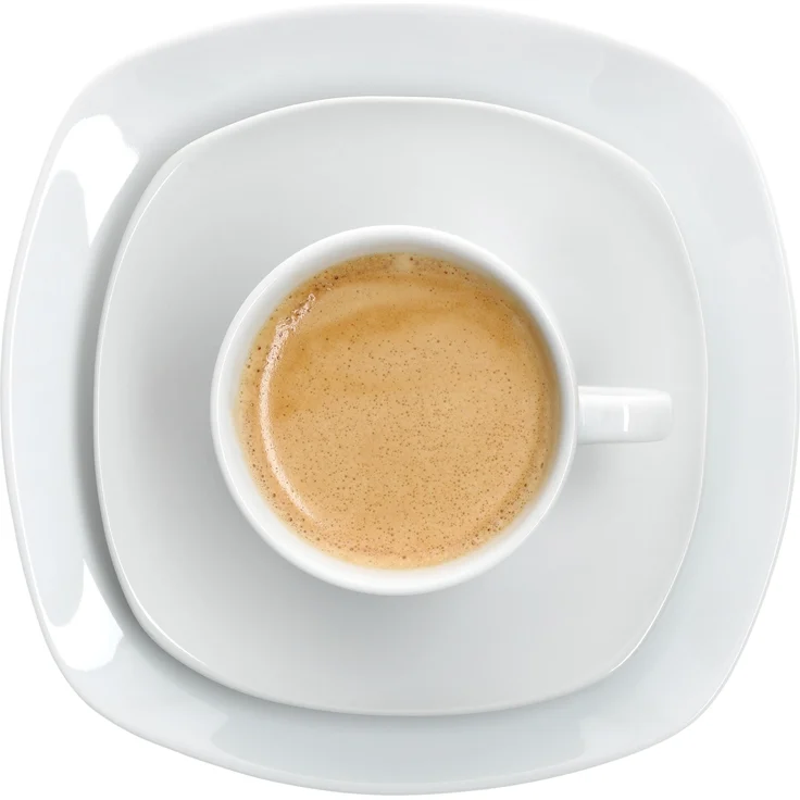 18tlg Kaffeeservice Lotta weiß Porzellan 6 Personen – Bild 3