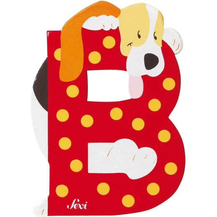 trudi Tierbuchstaben B - Basset" - 10 cm, Holz"