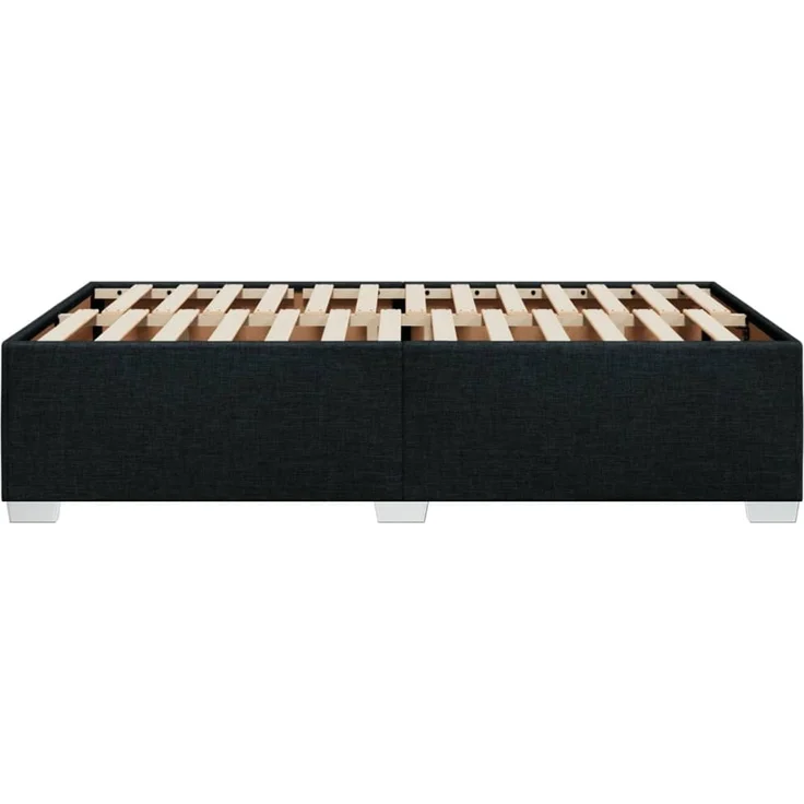 vidaXL Bettgestell ohne Matratze Schwarz 120x200 cm Stoff 3284466 – Bild 4