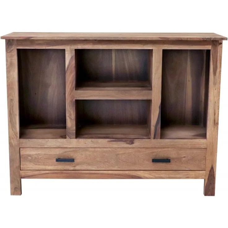 Bücherregal Rami 120x90x35 aus indischem Sheesham-Massivholz