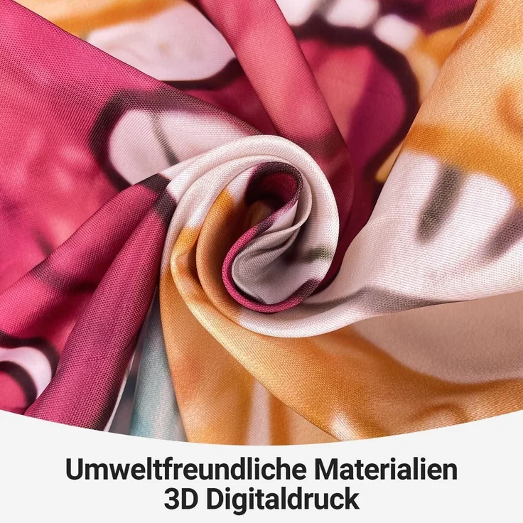 Duschvorhang 240x200cm Schildkröte Seesterne Antischimmel Textil wasserabweisend – Bild 3
