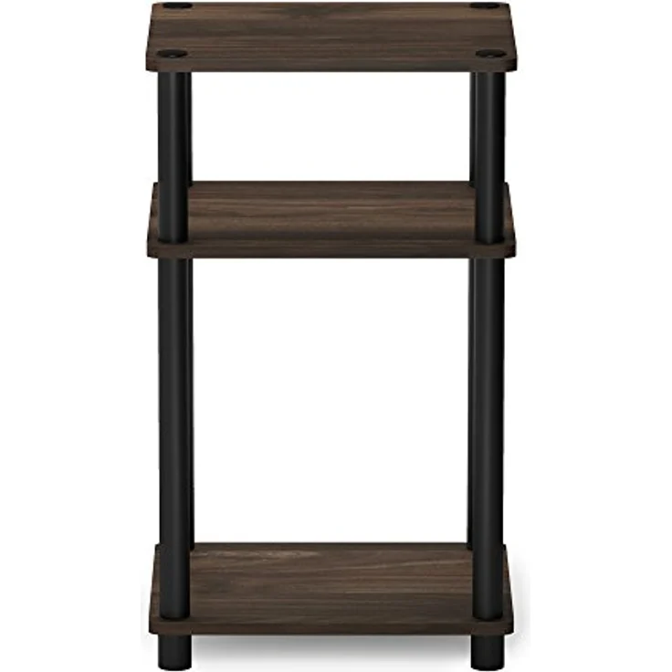 Furinno Just Sofatisch, Couchtisch, Beistelltisch, mit 3 Ebenen, Columbia Walnut / Schwarz, 29. 2 (Breite) x 57. 9 (Höhe) x 34 (Tiefe) cm – Bild 10