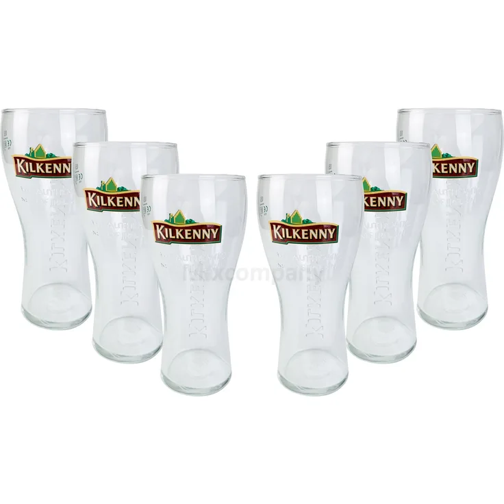 Kilkenny Bier Bierglas Glas GläserSet - 6x Biergläser 0,5l geeicht