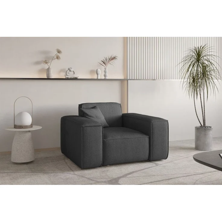 Sessel Designersessel CELES PREMIUM in Stoff Scala Anthrazit – Bild 1
