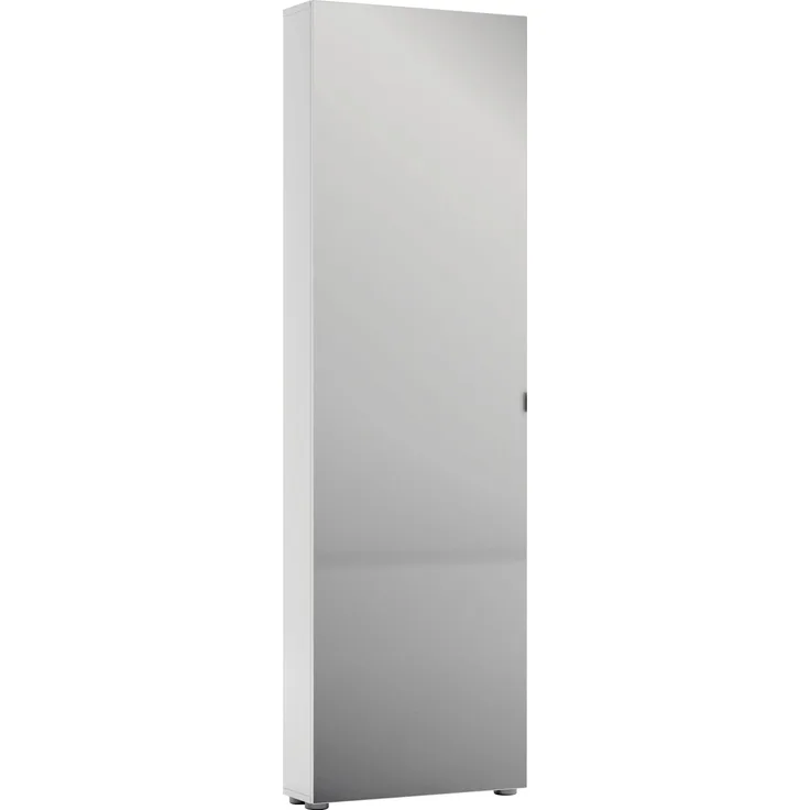 Schuhschrank >SPAZIO< (BxHxT: 60,2x200x18,6 cm) in weiß - 60,2x200x18,6 (BxHxT)