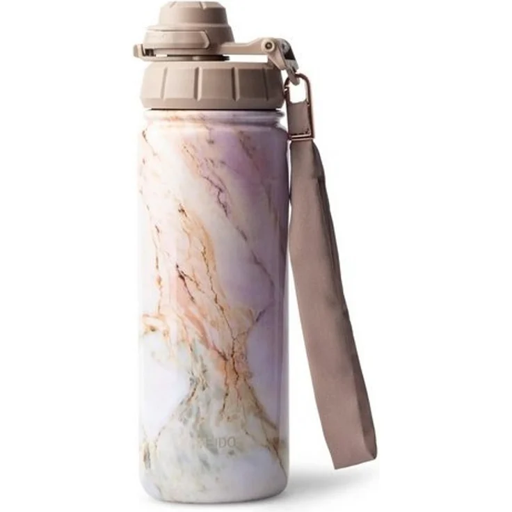 MAMEIDO Thermoflasche, mit 2-in-1 Deckel, Strohhalm und Handschlaufe in 500 ml, 700 ml & 1,2l – Bild 4