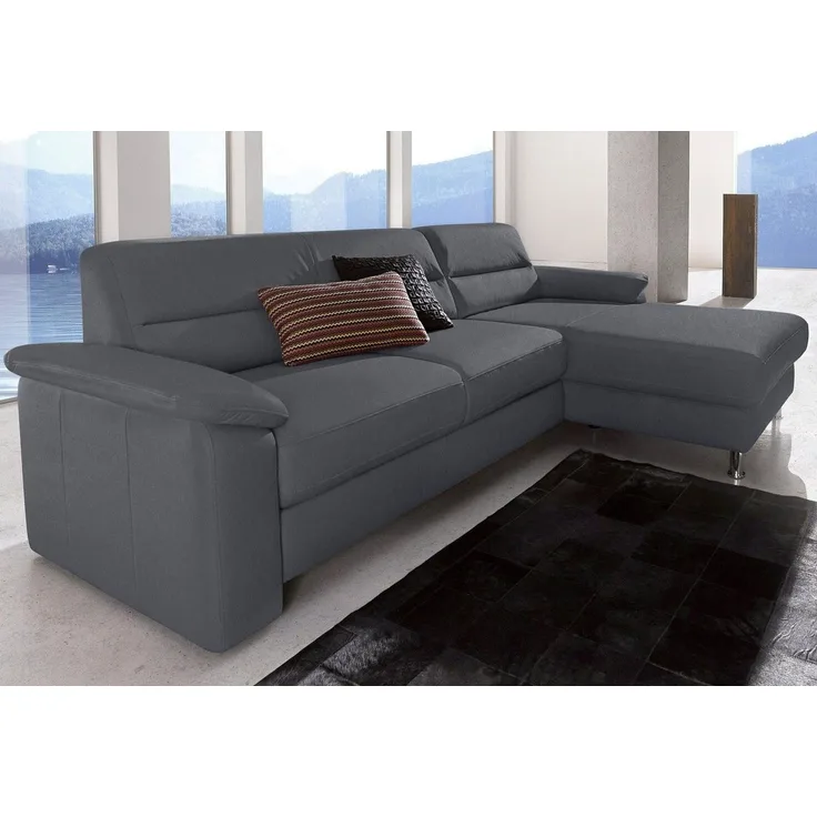sit&more Ecksofa Ascara L-Form, inklusive Boxspring/Federkern-Polsterung, wahlweise mit Bettfunktion