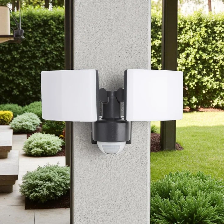 SEBSON Außen-Wandleuchte LED Außenwandleuchte mit Bewegungsmelder 10m/240° IP65 40W kaltweiß, Kaltweiß, IR Sensor, programmierbar, schwenkbar, Wand- und Eckmontage möglich – Bild 9