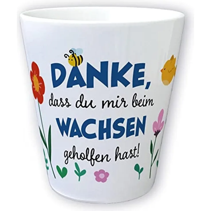 speecheese Blumentopf Danke dass du mir beim Wachsen geholfen hast Blumentopf aus Keramik