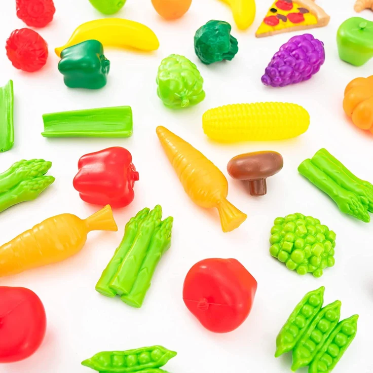 KidKraft 63330 Spielzeug-Lebensmittel Spiellebensmittel Deluxe Tasty Treats, 115 Teile und Zubehör für Spielküchen, Bunt – Bild 6