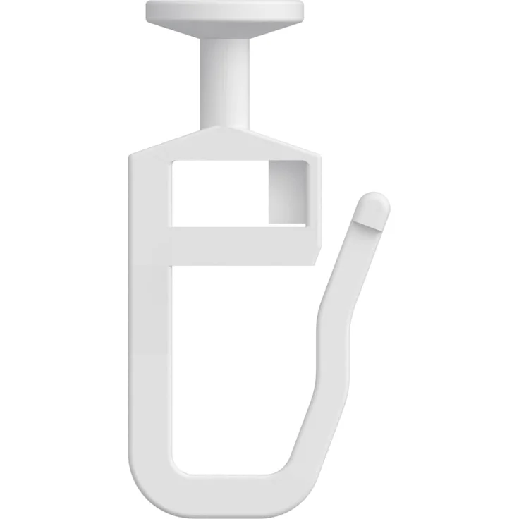 INTERDECO Gardinengleiter Rundkopf-Gleiter, für Gardinenschienen und Innenläufe bis 5,6 mm Nutbreite, (200-St, Packung), Kunststoff – Bild 2