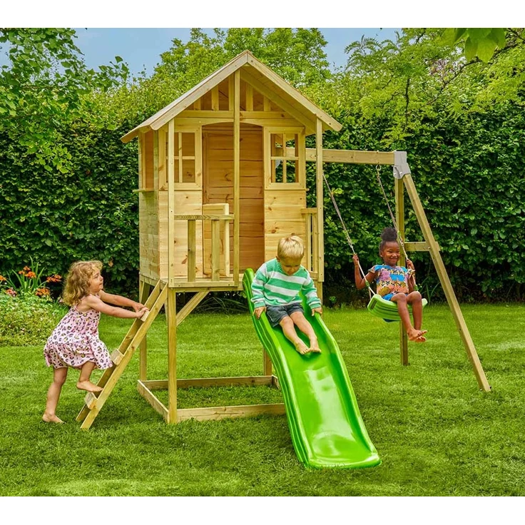 Zwerkules Villa 2 | Kinder Stelzenhaus mit Rutsche