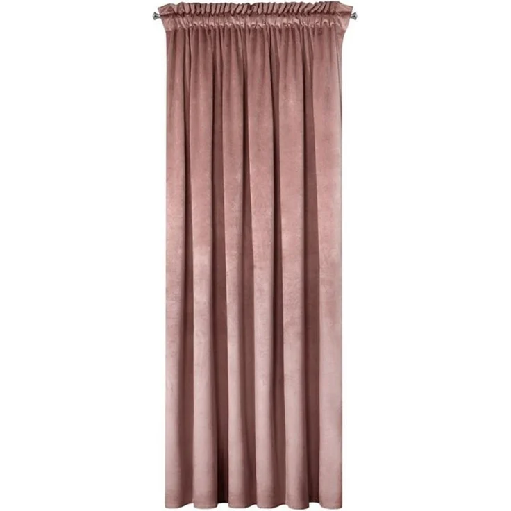 Samtvorhang Velours Vorhänge zum Wohnzimmer Prachtvoll Elegant dunkelrosa 140x270 cm Kräuselband – Bild 4