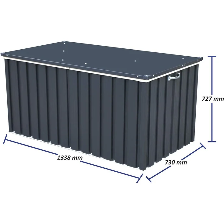 VCM Kissenbox Duramax Gerätebox 921170 Anthrazit 134 x 73 x 73 cm – Bild 5