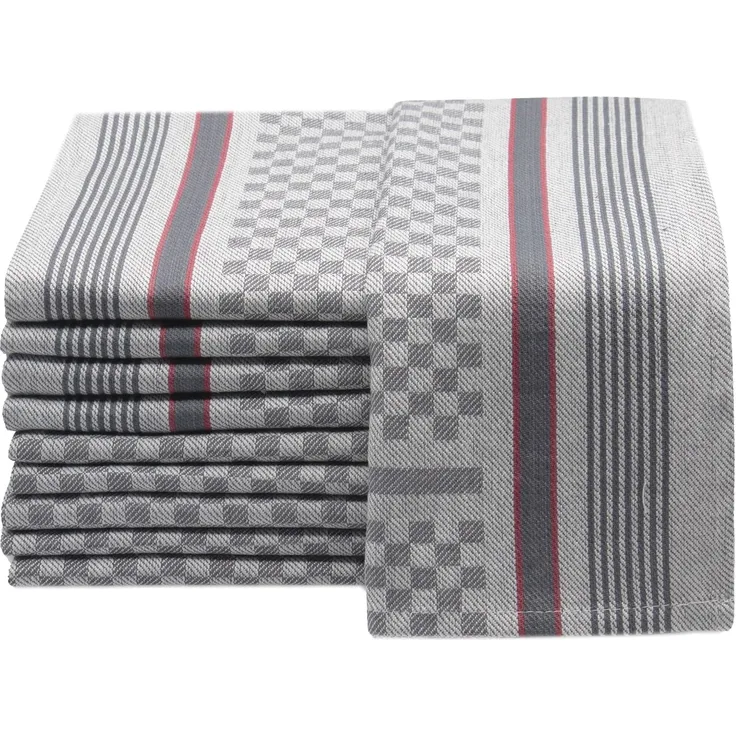 ZOLLNER Geschirrtuch, (Spar-Set, 10-tlg), 45 x 90 cm, 100% Baumwolle, vom Hotelwäschespezialisten