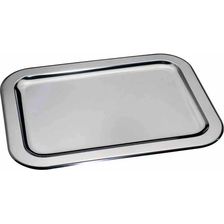 Schlemmerplatte 48x37cm rostfreier Edelstahl