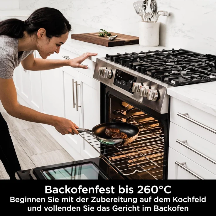 NINJA Bratpfanne C62000EU Foodi ZEROSTICK Bratpfannenset, Edelstahl – Bild 6