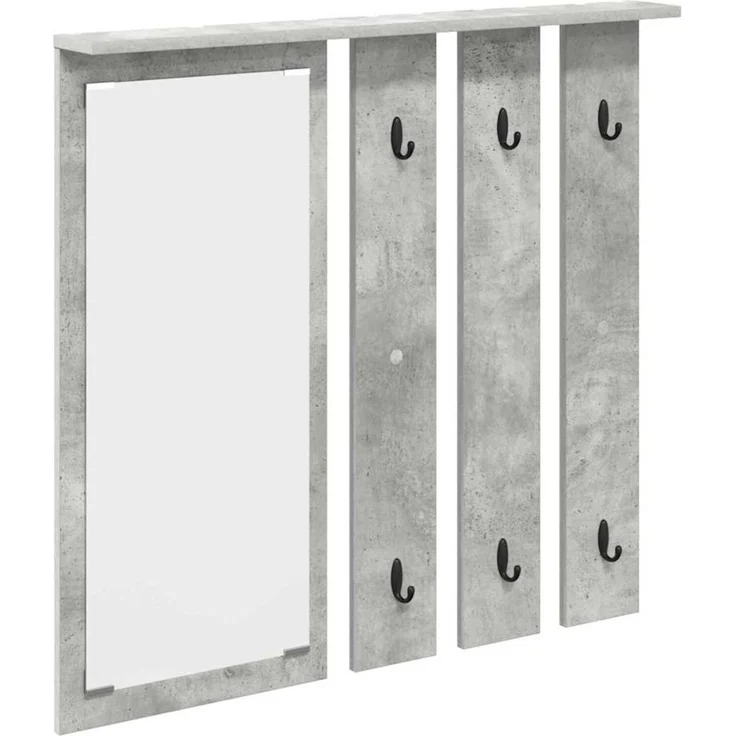 vidaXL Wandmontierter Kleiderständer Betongrau 84 x 10 x 80 cm 874494 – Bild 2