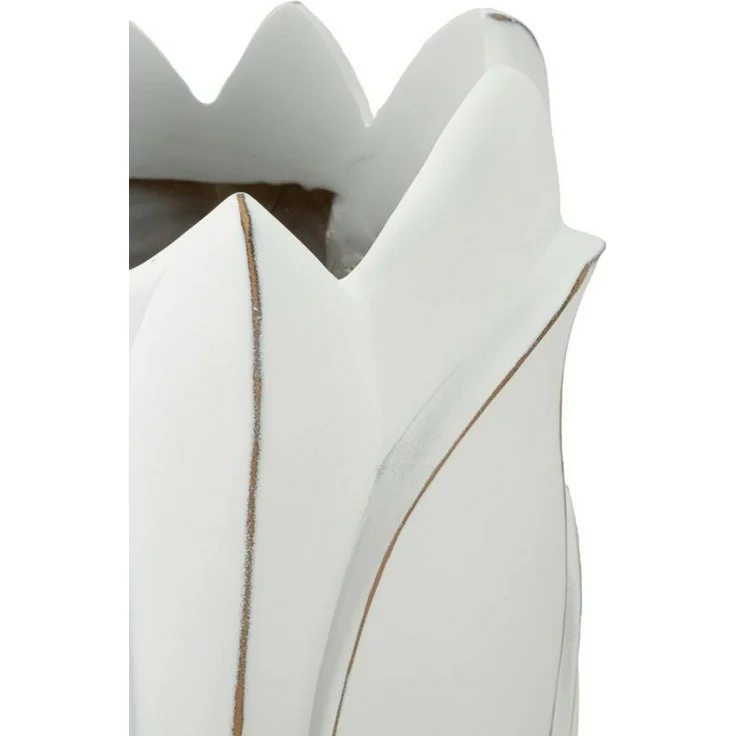Dmora Vase Brabbia, Dekorationszubehör, Dekoratives Artikel, Einrichtungszubehör, 31x31 h69 cm, Weiß – Bild 5