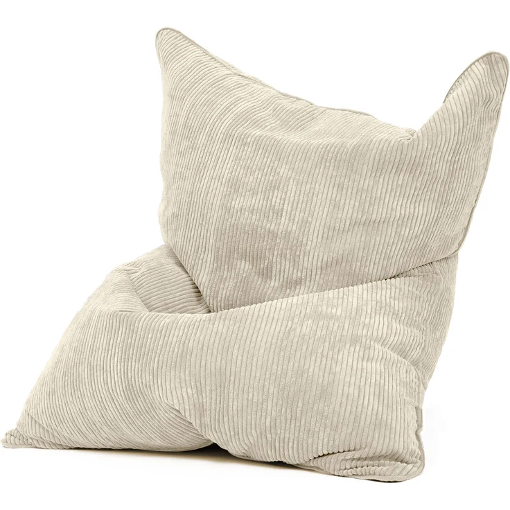 Green Bean® XXL Sitzsack aus Cordstoff 370 Liter mit EPS-Perlen Füllung - Kuschelig Weich Robust & Waschbar - Sitzkissen Beige – Bild 1