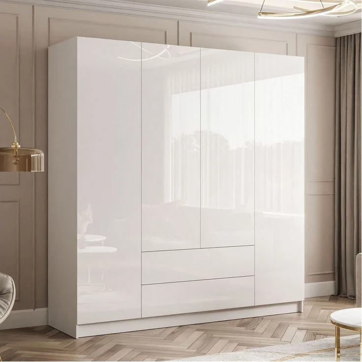 Lookway Kleiderschrank AUREL 4D2SZ mit Schubladen – Bild 2