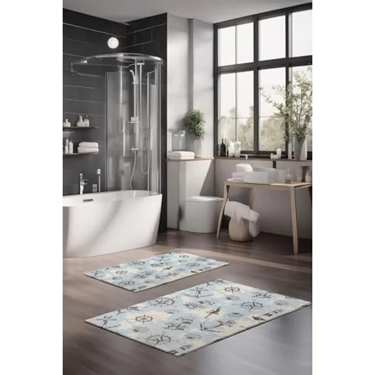Mijolnir 'CT-5235' Badematten-Set (2-teilig), Mehrfarbig