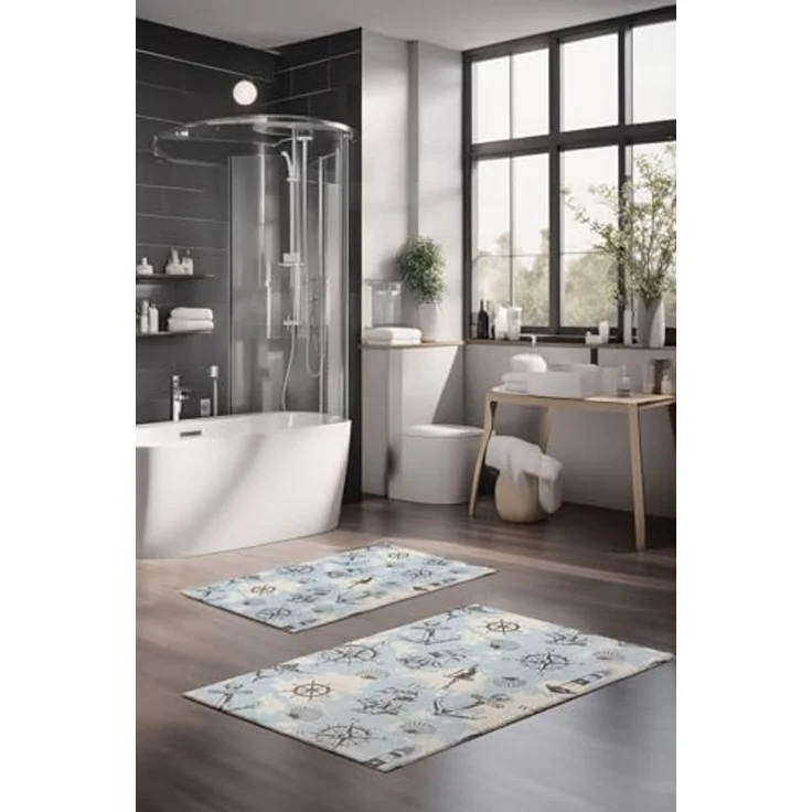 Mijolnir 'CT-5235' Badematten-Set (2-teilig), Mehrfarbig – Bild 1