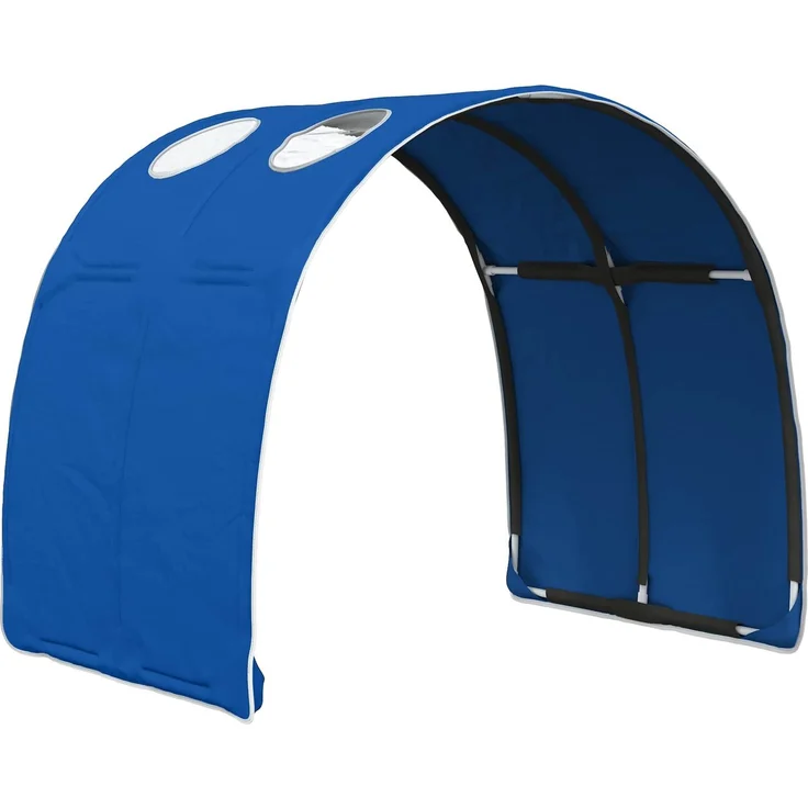 vidaXL Bettunnel 2 pcs Blau 211 x 67,5 x 2 cm Polyester 893710 – Bild 5